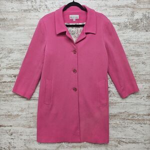 Vintage Elliott Lauren Inc Pink Cotton Peacoat Womens Size 14 Woodland Cottage
